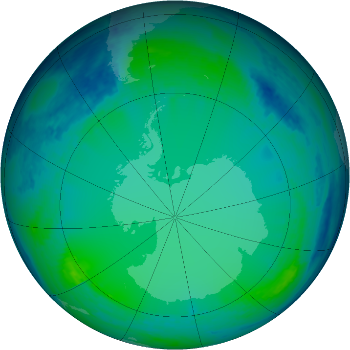 Ozone Map 2004-07-09